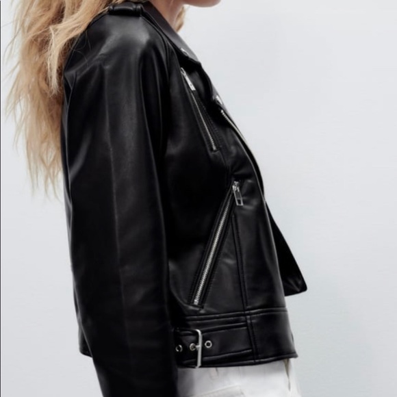 fFaux Leather Jacket -Zara - Picture 6 of 7